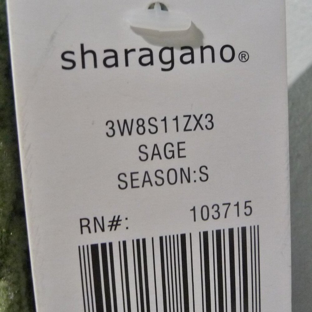 NWT SHARAGANO DRESS SIZE 10 GREEN LACE - Picture 9 of 11